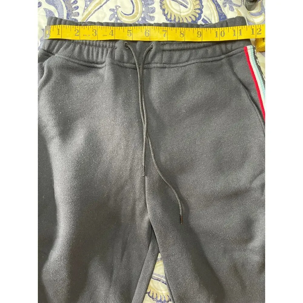 Etre Cecile Black Side Stripe Sweat Track Shorts Youth Size XS NWT